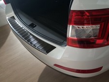 Ladekantenschutz Edelstahl Schwarz für Skoda Octavia 3 5E Combi 2012-2016