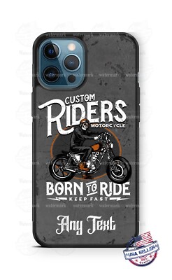 Motorcycle Born to Ride Speed Fast Phone Case Cover For iPhone Samsung Google