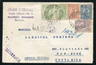 ROMANIA AMAZING REGISTERED COVER TO COSTA RICA 1927