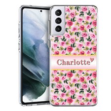 Floral Personalised Phone Case For Samsung Galaxy A16 A56 A25 A35 Soft TPU Cover