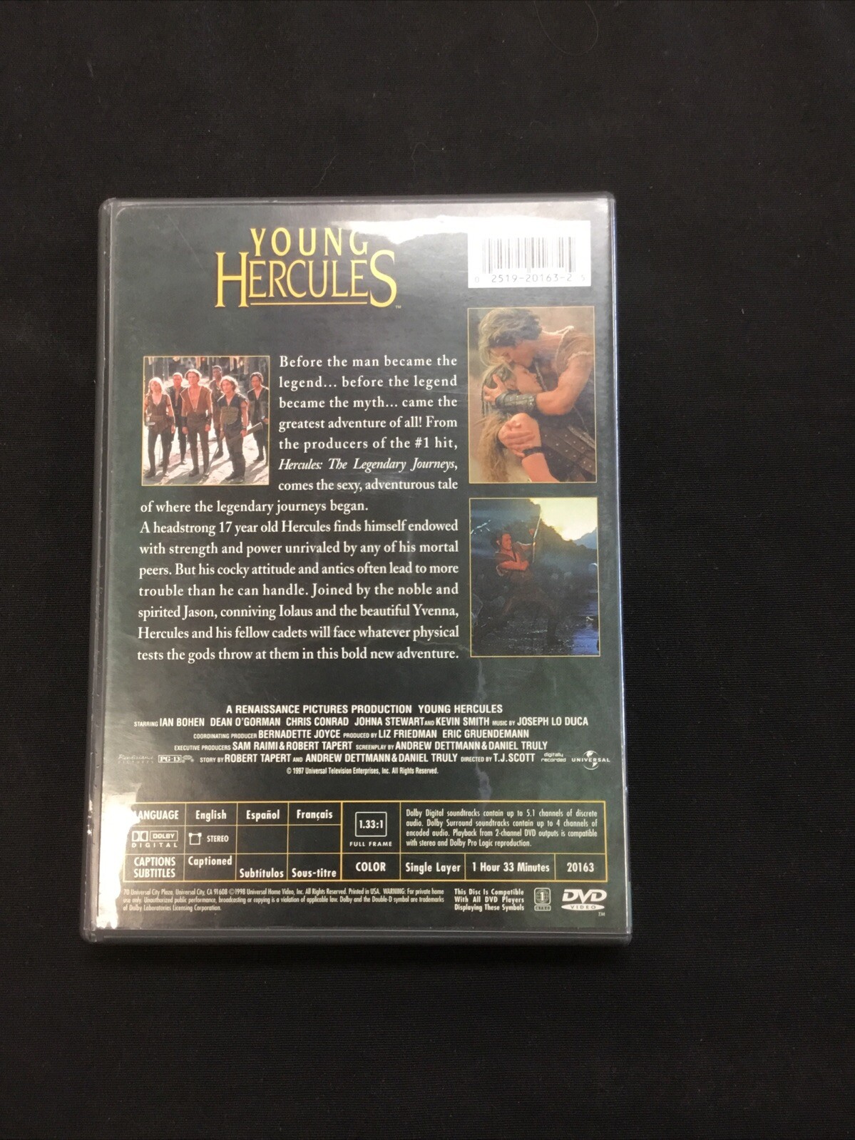 Young Hercules - DVD - 1997 Pilot Movie  Ian Bohen  FREE SHIPPING