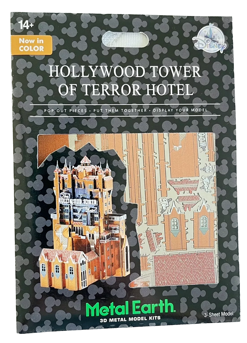 New Disney Parks Metal Earth 3D Model Kit Hollywood Tower Terror