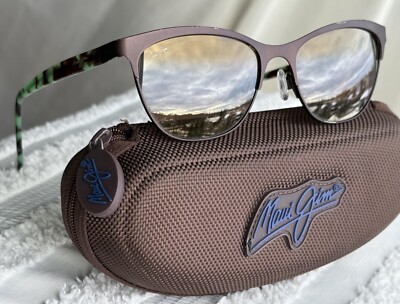 Maui Jim MJ729-01S Popoki Satin Chocolate Frame Polarized HCL Bronze Sunglasses Maui Jim Popoki MJ 729 01S Satin Chocolate Frame + HCL  main image 2