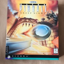 PC GAME   1996 SIERRA   3D ULTRA PINBALL CREEP NIGHT   BIG BOX complete