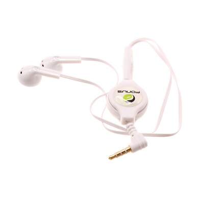 Headphones Retractable Earphones Hands-free Headset Handsfree for Cell Phones