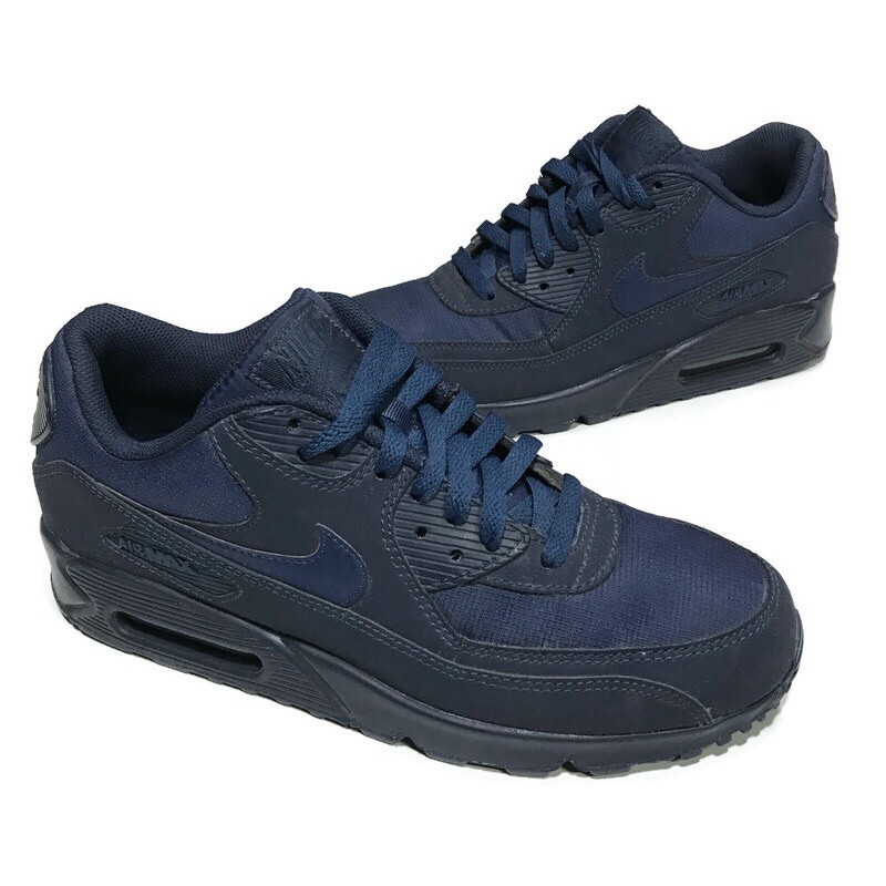 navy blue air max 90s