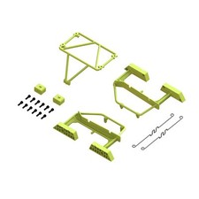 ARRMA ARA320819 Desert Truck Body Roll Cage Set Yellow for Mojave Grom Mega