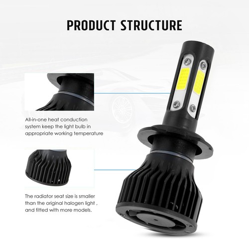 For Holden Colorado RG 2012-2020 H7 LED Headlight Bulbs Low Beam White Globes - Picture 7 of 12