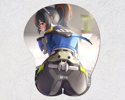 Zenless Zone Zero ZZZ Zhu Yuan 3D Oppai Boob Mouse Pad Wrist Rest Mousepad