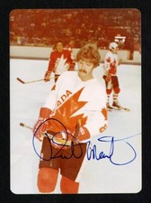 DATED 1976 CANADA CUP ORIGINAL PHOTOGRAPH POSTCARD RICHARD MARTIN HQ AUTOGRAPHED