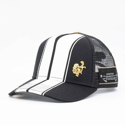 Red Monkey Designer Trucker Cap Los Angeles Limited Edition Racing Stripes SALE
