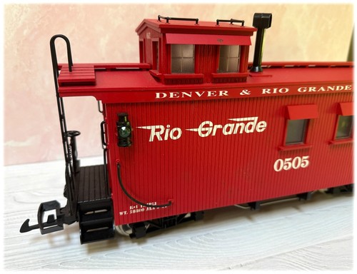 Charles Ro USA Train G Scale Denver & Rio Grande Western Wood Panel Caboose 0505 - Picture 3 of 14