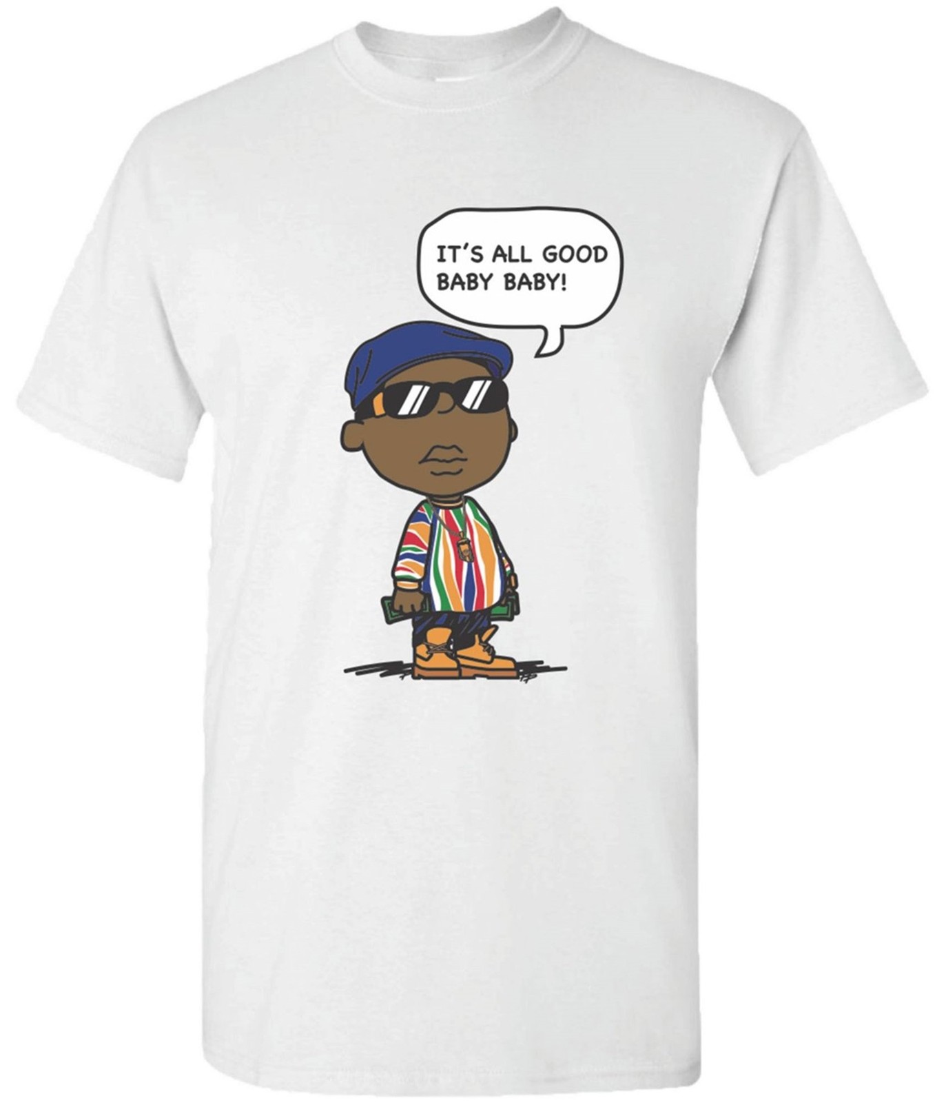 Мужская футболка с рисунком Band Specific Its All Good, белая, S