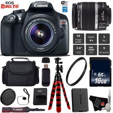 Canon EOS Rebel T6 DSLR Camera 18-55mm is II Lens Package