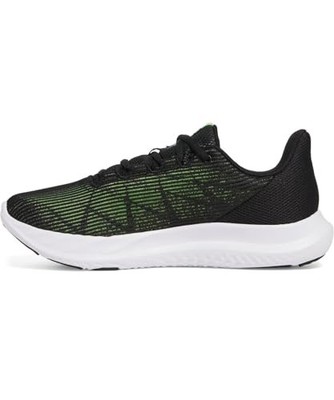 BLACK/LIGHT GREEN - UNDER ARMOUR MEN'S CHARGED SPEED SWIFT RUNNING SHOES