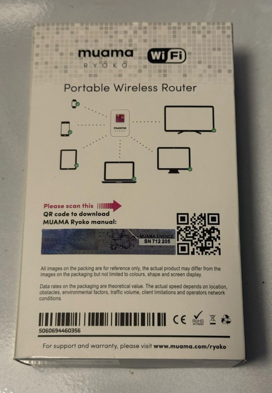 Muama Ryoko 4G LTE WiFi Portable Wireless Router Hotspot New Open Box - product detail image 2