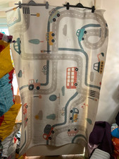 Habitat kids transport print natural flat weave rug 120 x 170cm