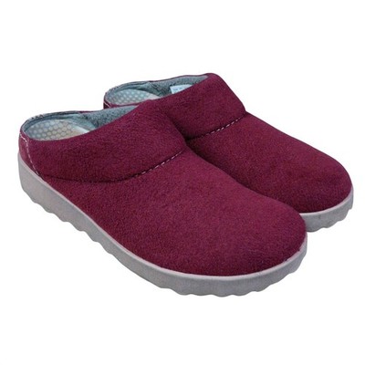 Dansko Womens 41 (10.5-11) Burgundy Wool Blend Clog Slippers Slip On Mule Shoes