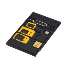 5 Pcs Sim Adapter Set For Sim Nano Sim Cards Compatible With Smartphones