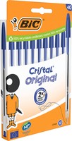 516352 Bic Kugelschreiber Cristal Original Transparent Schreibfarbe Blau 10 ~D~