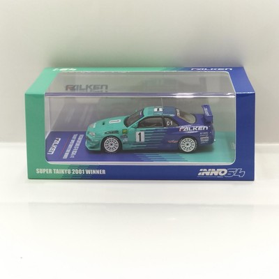 FALKEN 　 SUPER TAIKYU 2001優勝車　イノモデル　R34 INNO64 Nissan Skyline Super Taikyu 2001 Winner Falken Livery