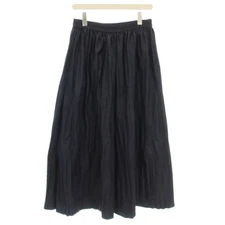 Atsuro Tayama Denim Pleated Skirt Long Indigo 38 Navy Blue 67-78019 G Used 3bb9c