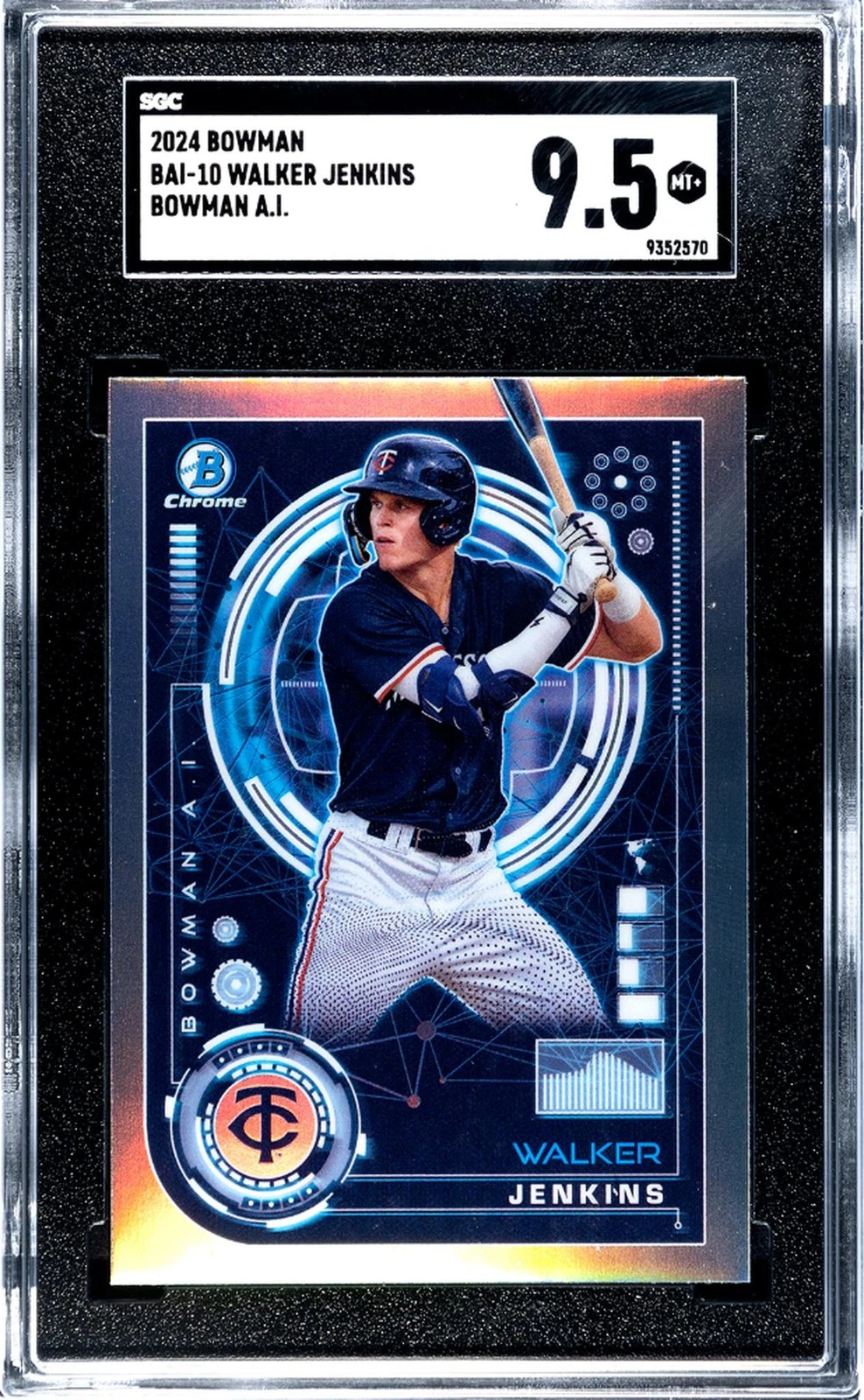 Deal for 2024 Bowman Bowman A.I. Walker Jenkins #BAI-10 SGC 9.5