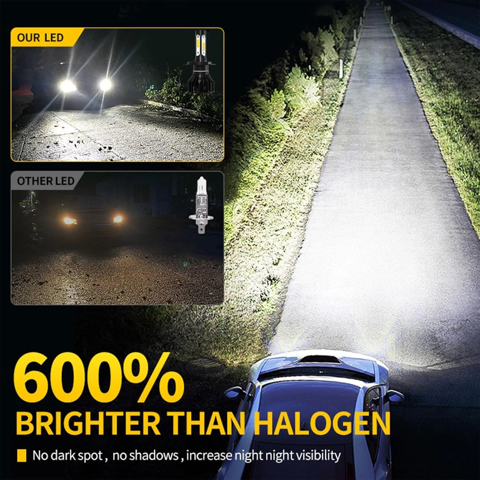 Kit de 4 bombillas LED de haz alto bajo combinado de luces antiniebla para Kia Rio 2018-2021 Foto 2 de 4