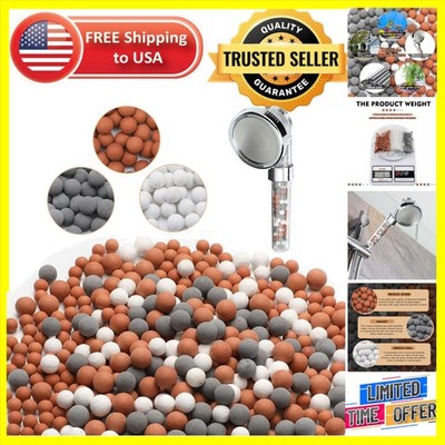 150g Medical Stone Mineral Beads for Filtered Showers - Revitalize Skin and Hair