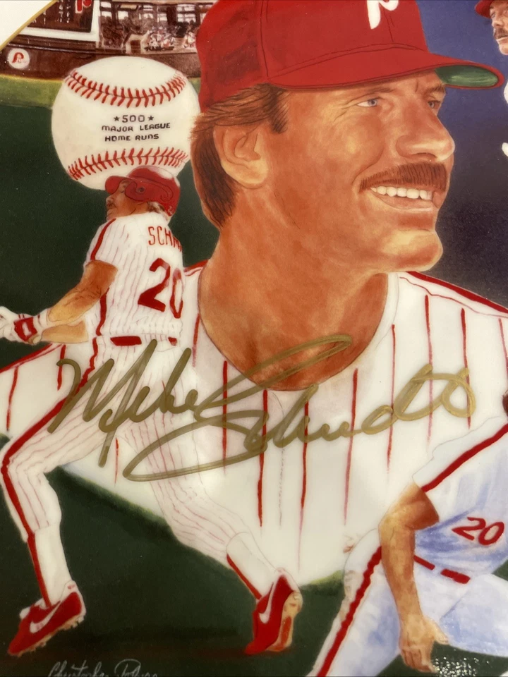 Signed   Artist Proof   Mike Schmidt Painted Plate Christopher Paluso Phillies - Image 2 of 4