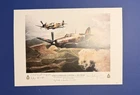 A3 Print Angels, Hurricane and Spitfire Signed By Four WW2 Veterans