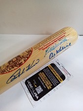Ralph Kiner, Al Kaline, Hoyt Wilhelm, Eddie Mathews Signed Cooperstown Bat JSA