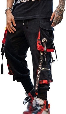 Herren Jogginghose, Punk Style, Cargo, Baggy, Techwear, Hiphop, S...