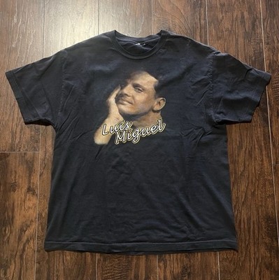 Vintage Luis Miguel Concert Tour T Shirt Black Mens  XL Mexico Music Band Tee
