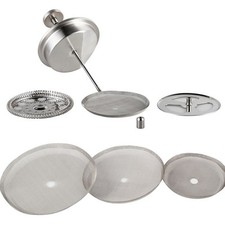 Reusable For French Press Filter Set 3PCS Stainless Steel Replacement Screens