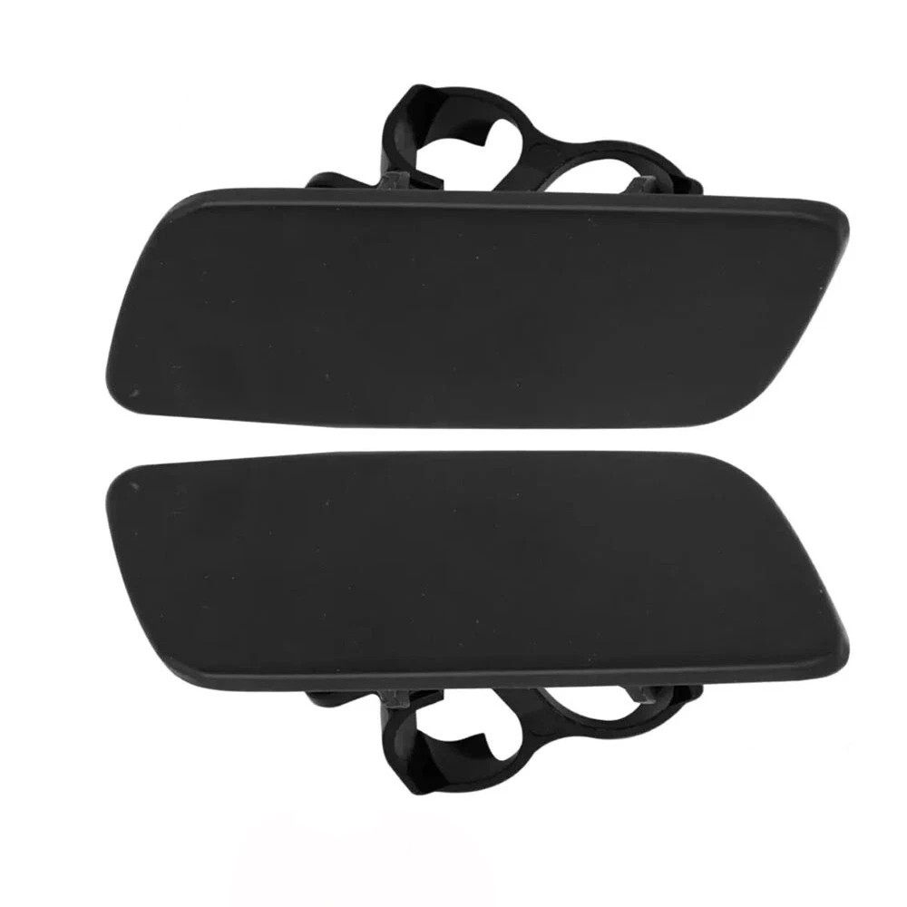 2Pcs Headlight Washer Jet Cover For 10-18 Rolls-Royce Ghost Front Driver Pass