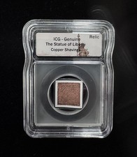 Copper Shavings From the Statue of Liberty ICG Certified Historic Collectible