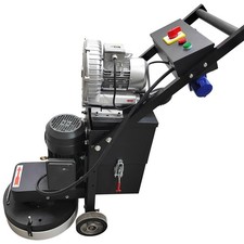 220V 4KW Concrete Floor Grinder Polishing Machine 5Grinding Head w/ 20L Dust Bin
