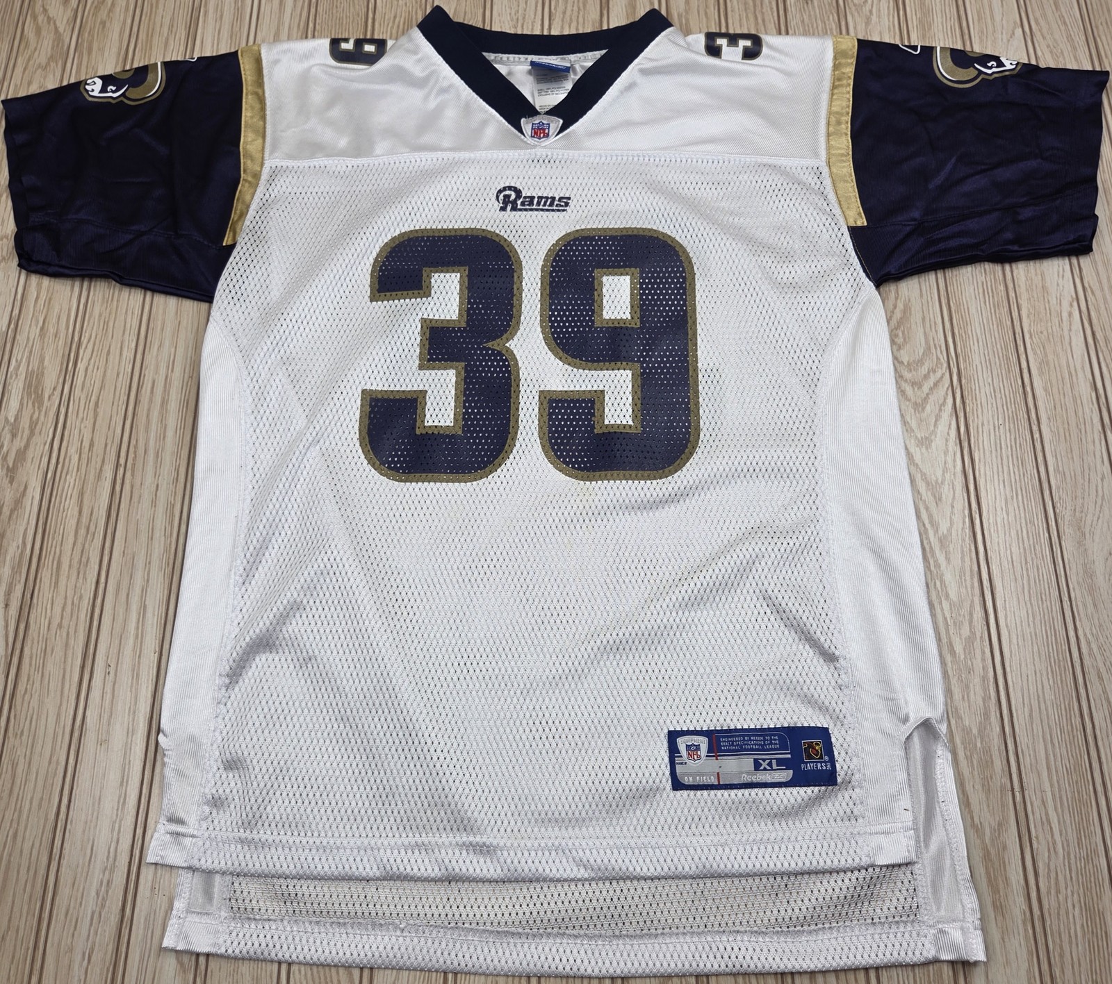 Steven Jackson #39 Reebok St. Louis Rams NFL Youth XL Jersey Football White Boy