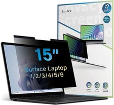 Removable Anti-Glare Magnetic Privacy Screen Protector for 15" Surface Laptop