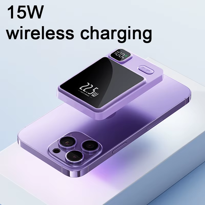 10,000mAh Magnetic Wireless Power Bank with 22.5W Fast Charging for iPhone Samsung