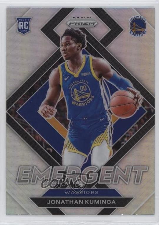 2021-22 Panini Prizm Emergent Silver Prizm Jonathan Kuminga #5 Rookie RC 11es