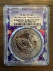 PCGS MS66 1985 American Prospector Ag Englehard - Eagle Reverse 1 oz Silver Coin