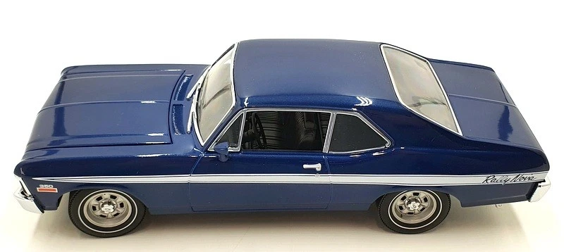 GMP 1/18 Scale G1801918 - 1971 Chevrolet Rally Nova - Blue - Image 3 of 4