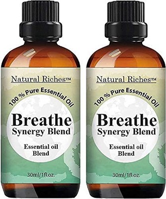 Natural Riches Breathe Essential Oil Blend Breathe Easy with Peppermint Eucal...