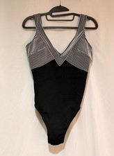 Vintage 1960 s Rose Marie Reid Black White One-Piece Swimsuit Women s Size 12