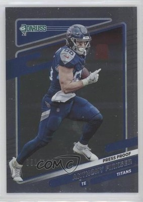 2021 Panini Donruss Press Proof Silver 51/100 Anthony Firkser #15 1u6