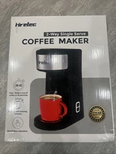 Single Serve Coffee Maker Brewer 2 In One Dual K Cup Capsule & Ground