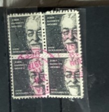 1965 United States Postage Used Stamp. John Bassett Moore Block 4, Plus 5 Single