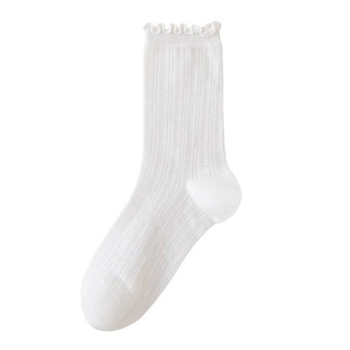 10 Pairs Women Cotton Slouch Mesh Short Socks Breathable Mid Tube Stockings